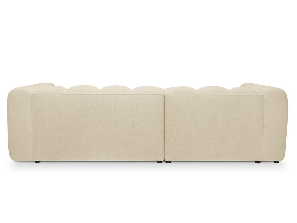 POUF Chenille Stoff Grau - Hellgrau/Schwarz, Holzwerkstoff/Kunststoff (65/40/65cm) - Makamii