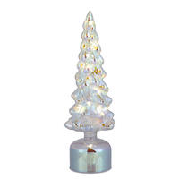 DEKOFIGUR LED-Tanne rotierend Xmas - Transparent, Glas (11/34/11cm) - BUTLERS