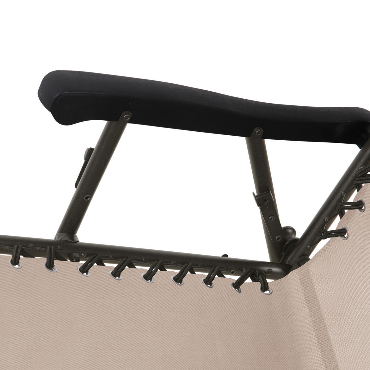 SCHAUKELSTUHL Sonnenschutz Beige - Beige, Metall (65/106/97cm) - SVITA