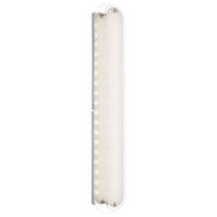 LED WANDLEUCHTE Metall Chrom Silber - Silberfarben, Glas (8/6/47cm) - Globo Lighting