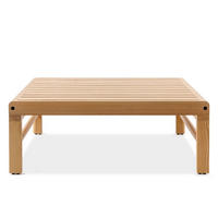 GARTENTISCH ATREDA - Eschefarben, Holz/Textil (80/70/30cm) - KONSIMO®