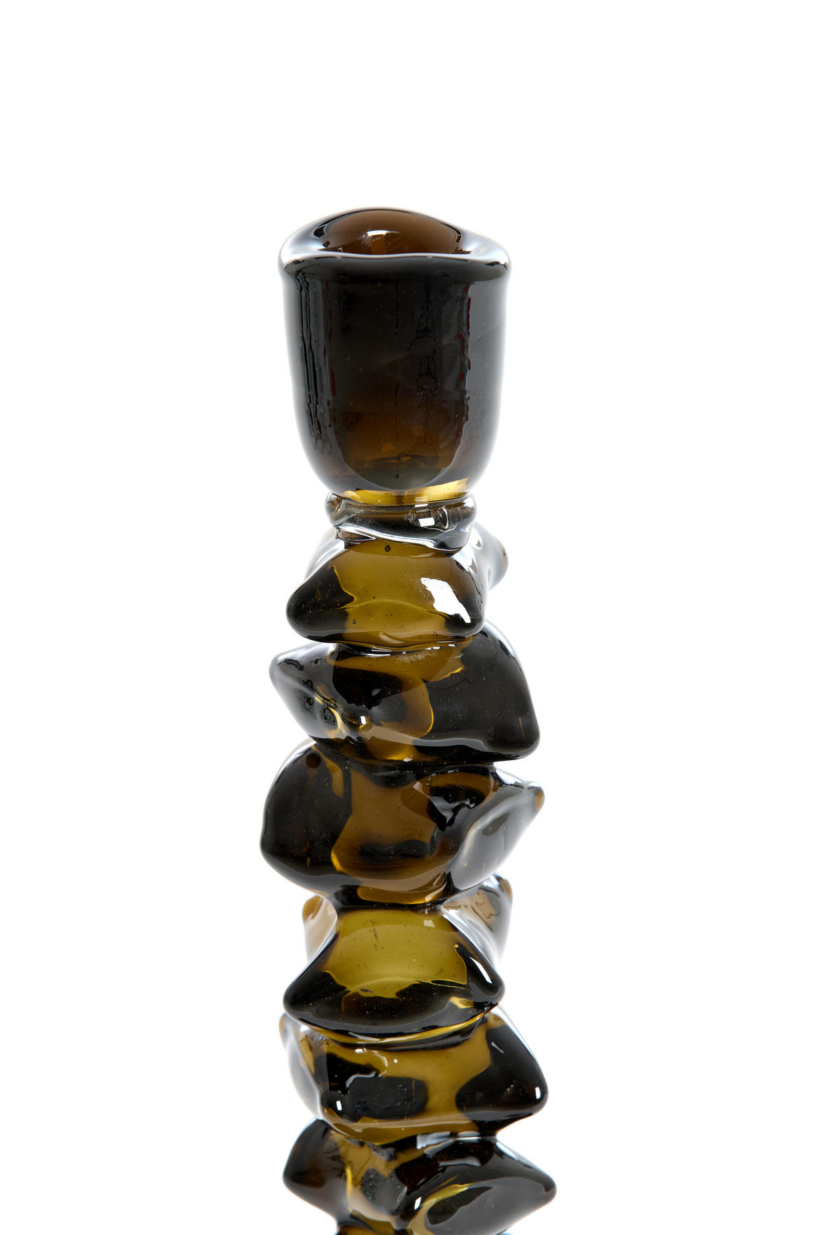 KERZENHALTER Estiva Grün Ø11/24,5 cm - Grün, Glas (11/24.5/11cm) - Light & Living