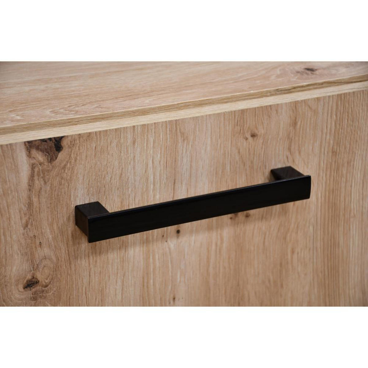 GARDEROBE Margaret I+IV 121/203/43 mit gepolsterten Paneelen - Kaschmir/Schwarz, Holzwerkstoff/Kunststoff (121/203/43cm) - Beautysofa