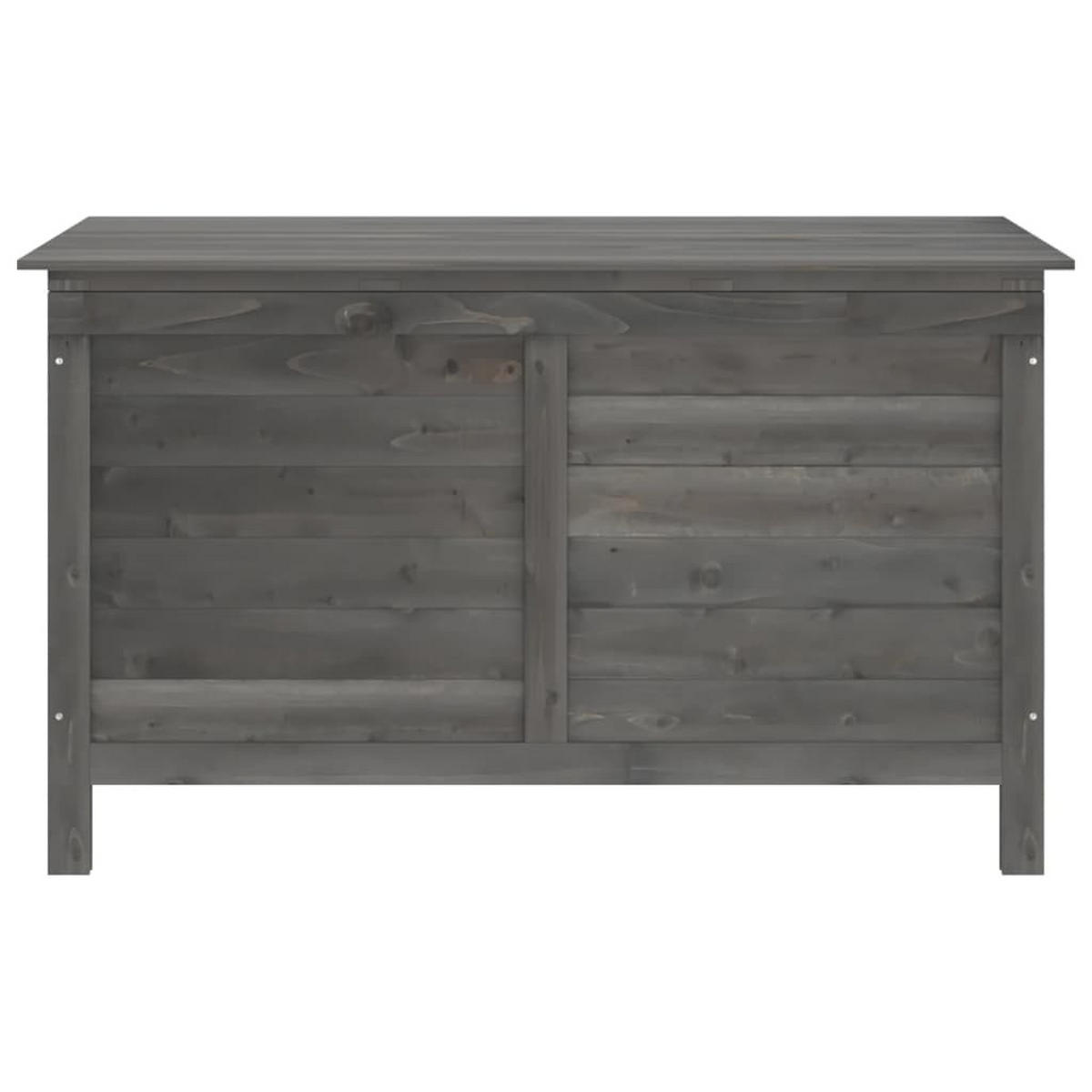 GARTENTRUHE Anthrazit 99x49,5x58,5 cm Massivholz Tanne - Anthrazit, Holzwerkstoff (99/58.5/49.5cm) - furnicato