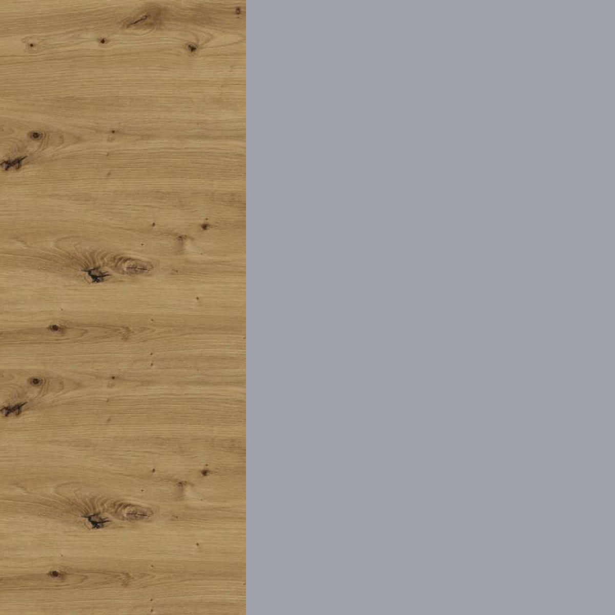 UNTERSCHRANK Bari D1D/30 Eiche Artisan / RAL 7040 fenstergrau 30 / 50 / 82cm - Eiche Artisan/Grau, Holz/Holzwerkstoff (30/82/50cm) - Feldmann-Wohnen