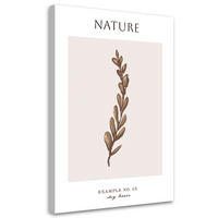 WANDBILD trockene blätter natur - Beige, Textil (40/60cm) - Feeby