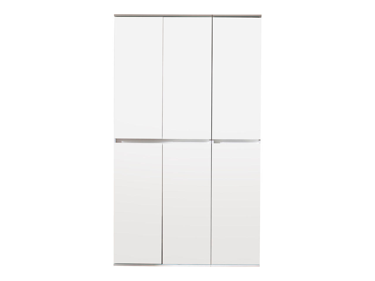 GARDEROBENSCHRANK weiß - Weiß, Holzwerkstoff (111/191/34cm) - ebuy24