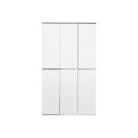 GARDEROBENSCHRANK weiß - Weiß, Holzwerkstoff (111/191/34cm) - ebuy24