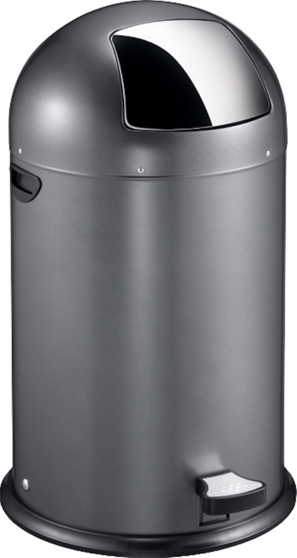 MÜLLEIMER Stilvoller Eleganter Mit Starkem Fußpedal und Verzinktem Inneneimer 40 Liter 74 x 41,5 x 47,5 cm Grau - Grau, Metall (41.5/74/47.5cm) - PROREGAL
