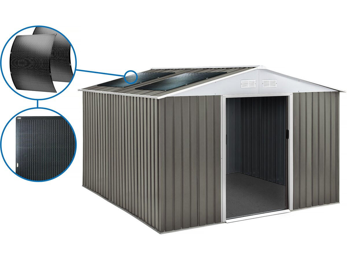 METALL-GARTENHAUS dallas Taupe - Taupe, Metall (36/330/436cm) - Habitat Garten