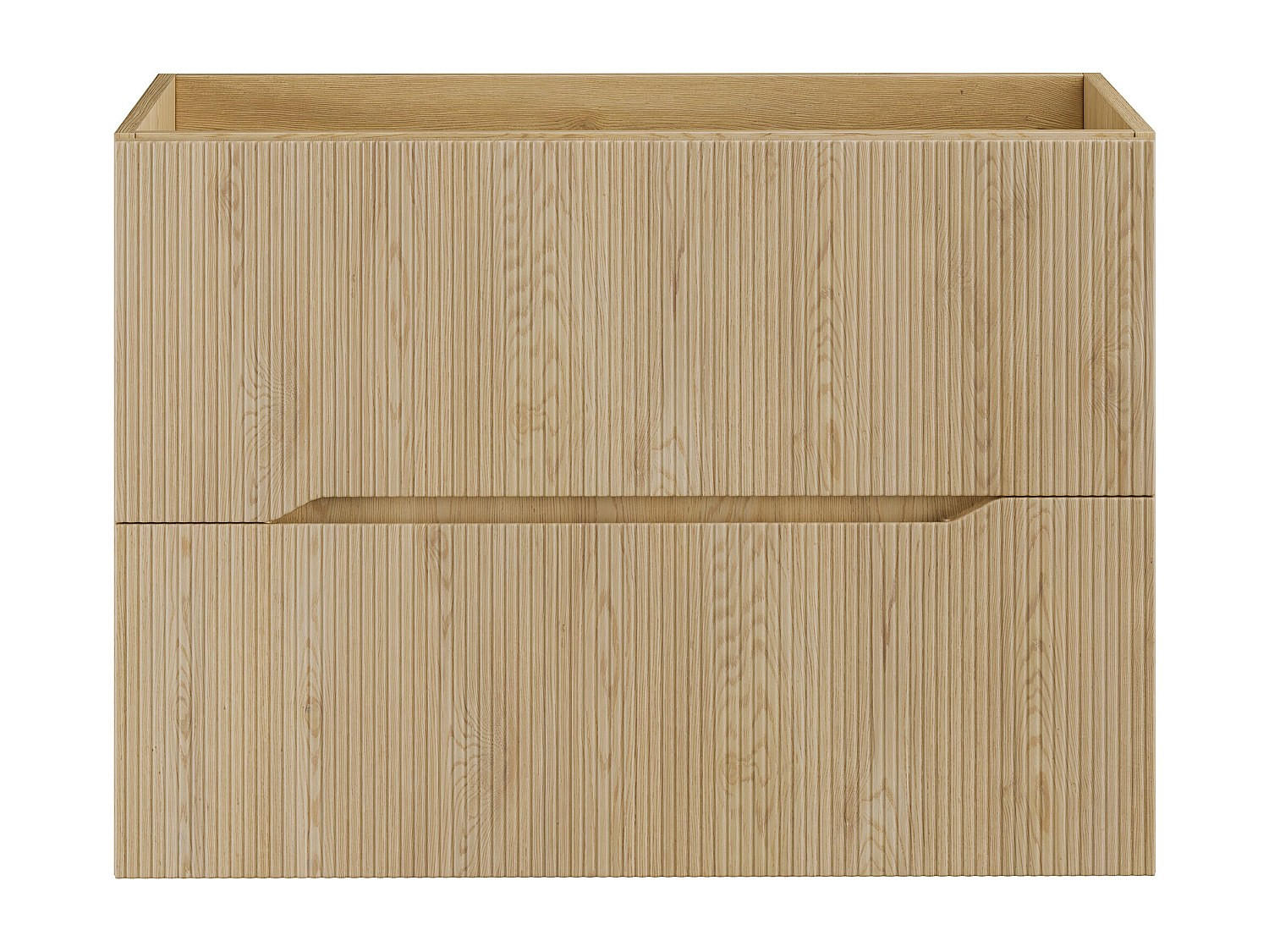 WASCHBECKENUNTERSCHRANK - 80 cm x 46 cm - holz - naturfarben hell Oriso - Naturfarben, Holz (80/57/46cm) - Vente-Unique