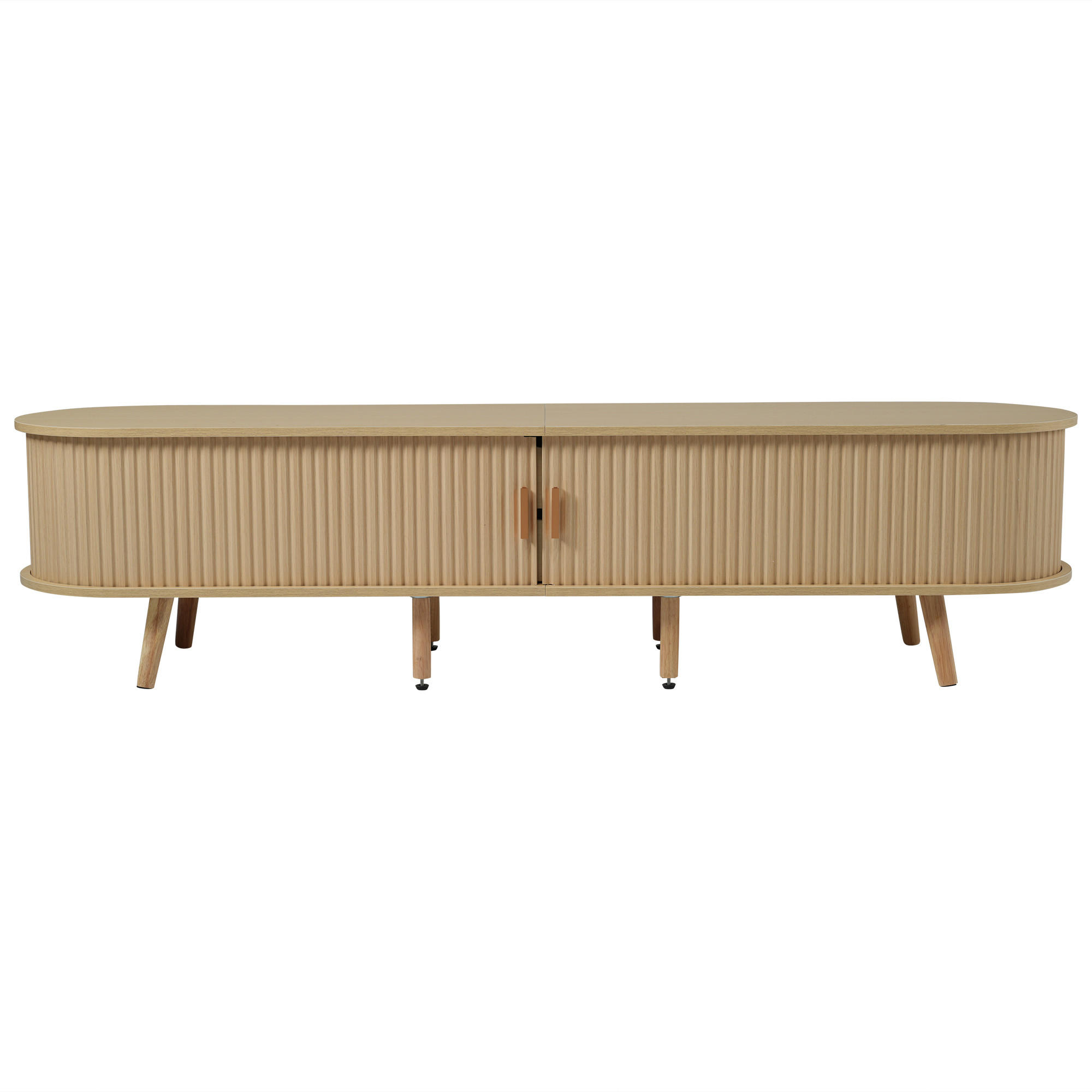 TV-SCHRANK 170/40/42 cm Helle Walnuss mit 2 Schubladen und 2 Türen - Nussbaumfarben, Holz/Holzwerkstoff (170/42/40cm) - Oxeza