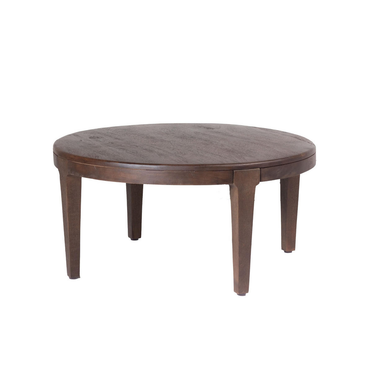 2ER Set runde Couchtische aus Akazienholz, braun - Braun, Holz (77/77/36cm) - Giga Meubel