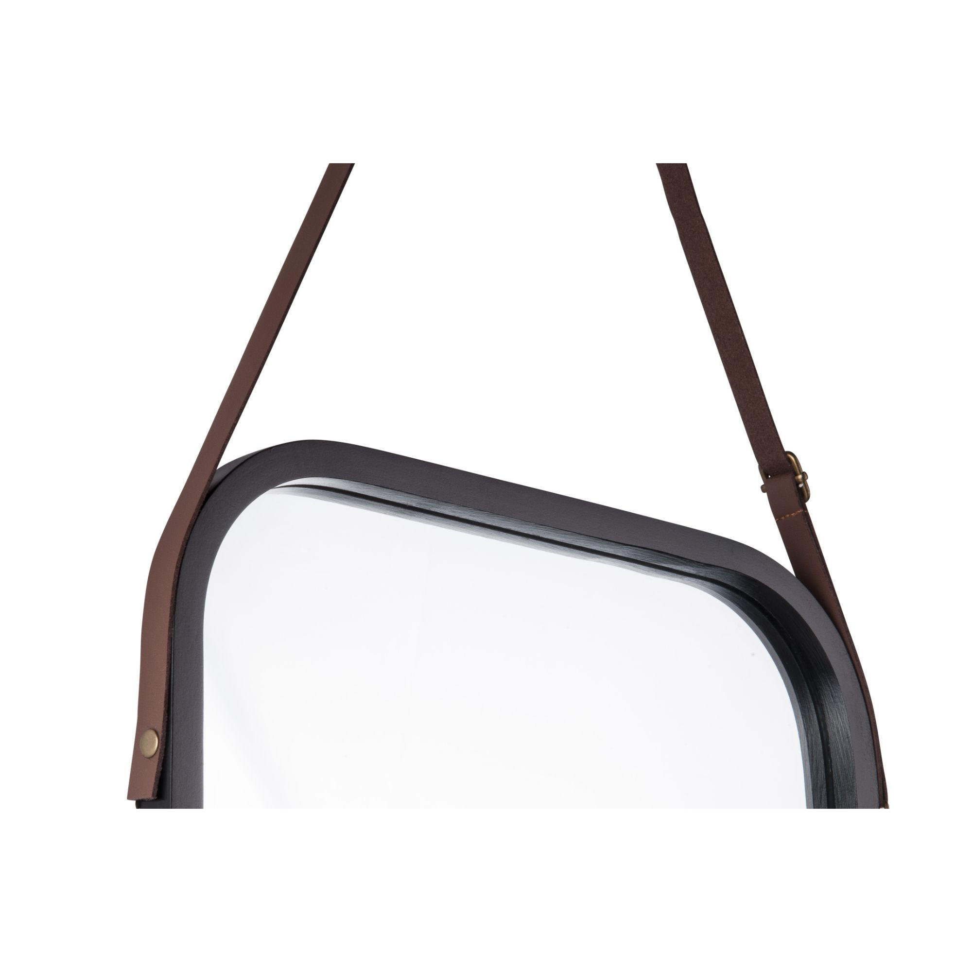 SPIEGEL Idyllic Schwarz /33/40.5 cm - Schwarz, Holz (33/40.5/1.5cm) - Present Time