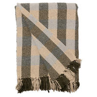 DECKE Würfel 130x180 cm, 100% Baumwolle, Kiefer-Blau - Kieferfarben, Textil (130/180cm) - Au Maison