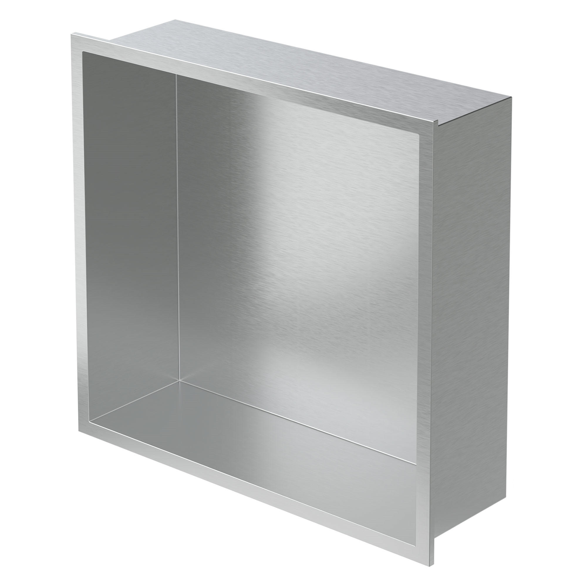 DUSCHNISCHE Silber 30/30 cm - Silberfarben, Metall (32/10/32cm) - LuxeBath