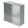 DUSCHNISCHE Silber 30/30 cm - Silberfarben, Metall (32/10/32cm) - LuxeBath