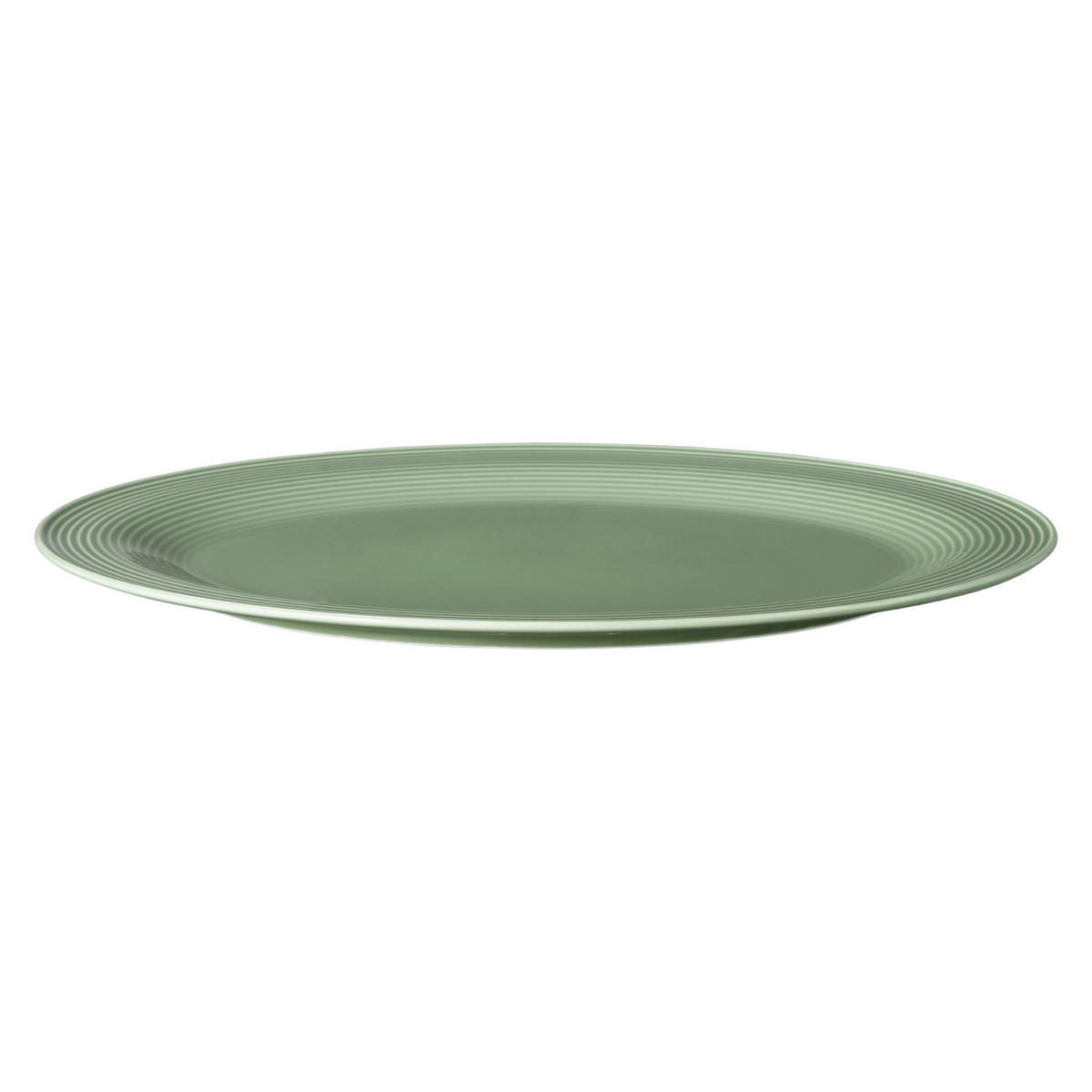 SERVIERPLATTE Beat Color Glaze Salbeigrün 35 x 28 cm - Grün, Keramik (28/2.2/35.3cm) - Seltmann Weiden