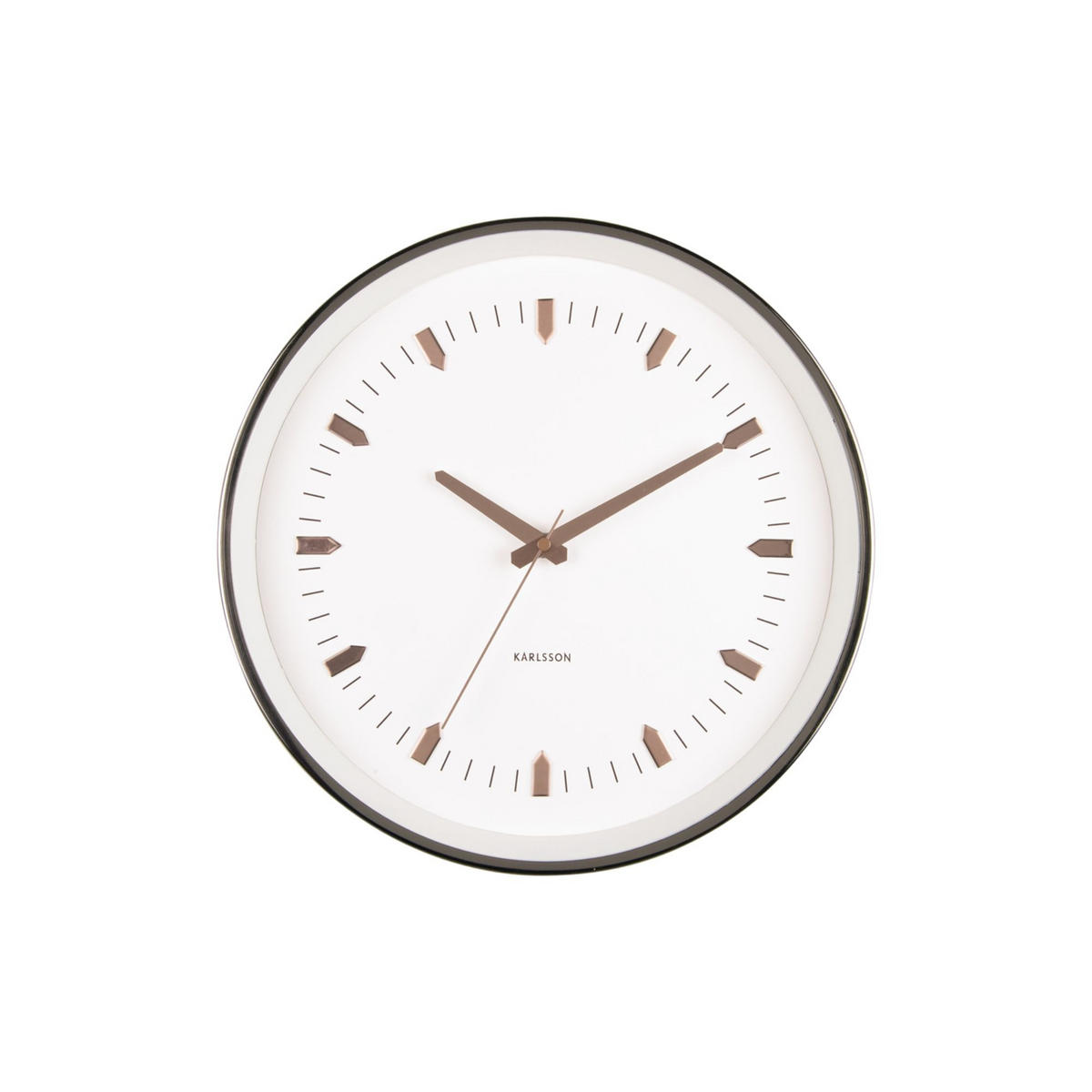 WANDUHR Arrow Batons Gun metal Ø35 cm - Braun, Metall (35/35/4.5cm) - Karlsson