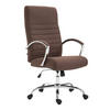 BÜROSTUHL Vallon, Stoff Braun - Braun, Textil/Metall (60/118/68cm) - TPFLiving