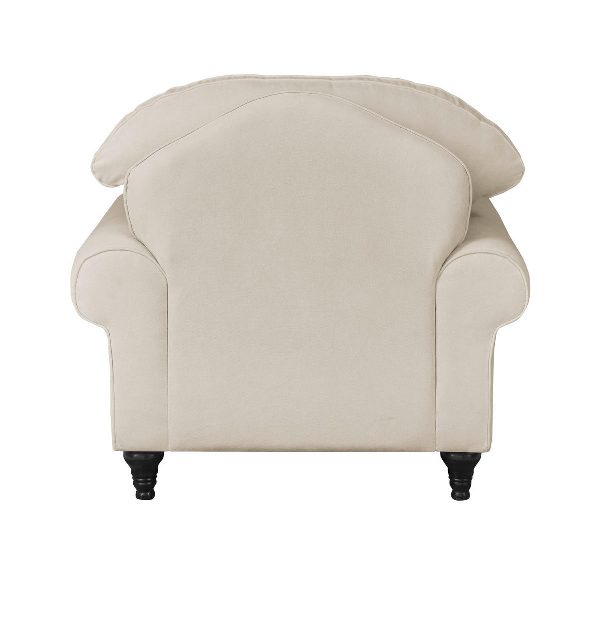 SESSEL beige Landhaus, Loungesessel 110 cm - Beige/Braun, Holz/Textil (110/95/100cm) - Furn.Design