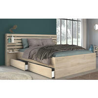 BETTRAHMEN - 2 Personen-Sitzer - Holz, Platte - Naturfarben Hell - - Naturfarben, Holz (180/200cm) - Vente-Unique