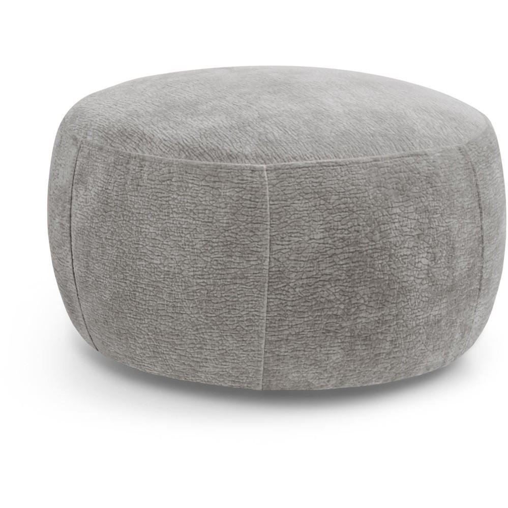 Beautysofa Hocker Hellgrau 80x48x80 cm