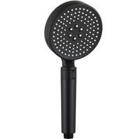 HANDBRAUSE Wassersparend Schwarz 2 Strahlarten - Schwarz, Kunststoff (4/12.7/12cm)