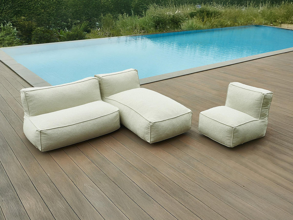 GARTENSESSEL - 1 -Sitzer - Olefin - beige - NOUMARA - Beige, Textil (95/80/70cm) - Vente-Unique