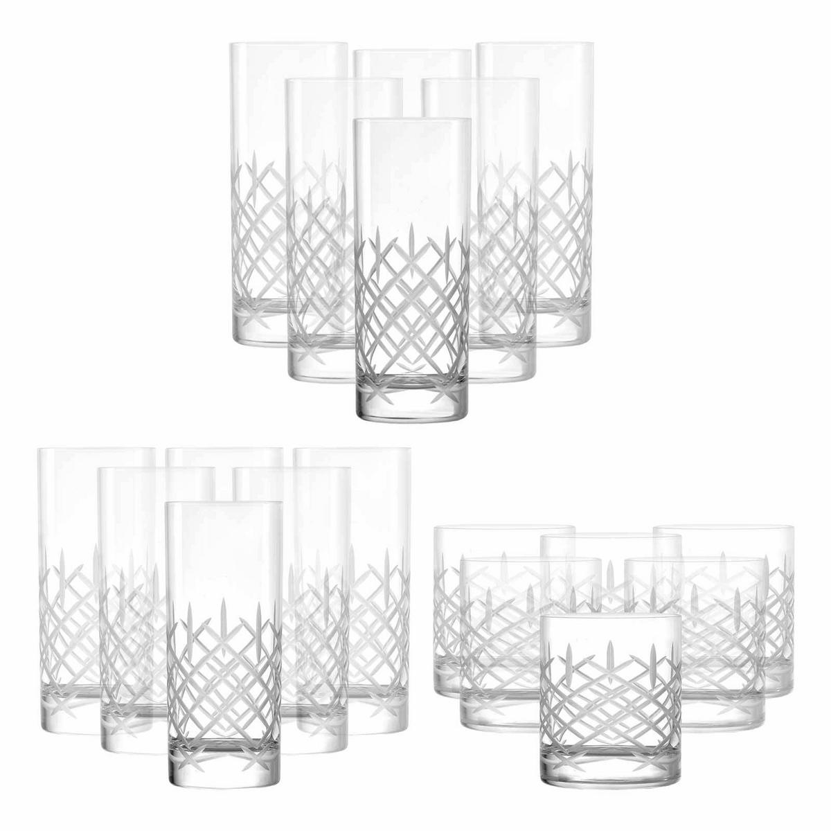 BARGLÄSER New York Bar Club transparent 18er Set - Transparent, Glas - Stölzle Lausitz