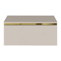 NACHTTISCH - 48.5 cm x 38.2 cm - Holz, Platte - Beige - VUKIA - Beige, Holz (48.5/19.8/38.2cm) - Vente-Unique