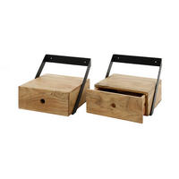 NACHTTISCH SEWU 2ER SET Holz Akazie - Braun, Holz (30/20/30cm) - KAWOLA