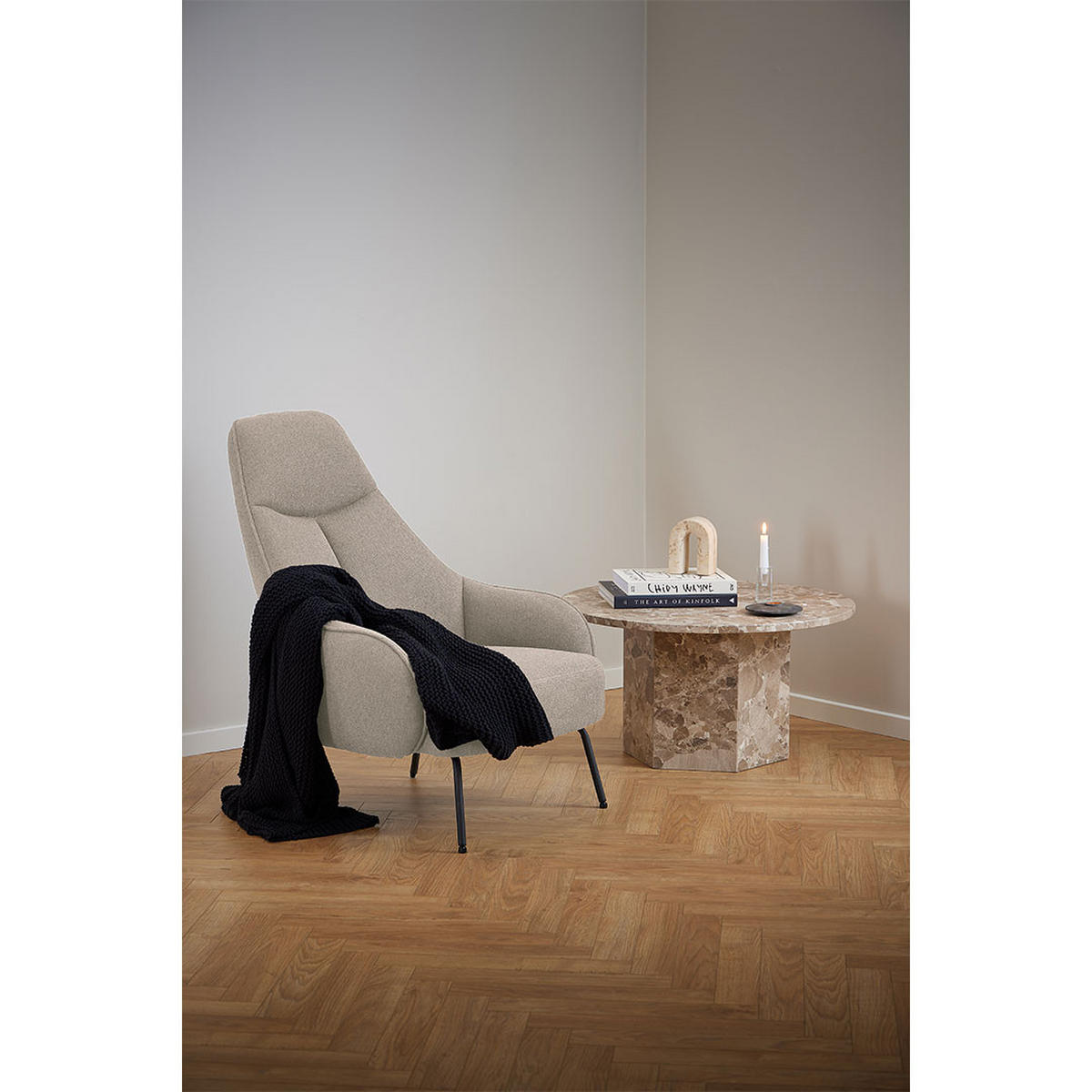 COUCHTISCH, Naxos, Braun, Stein, 80 x 80 x 42 cm - Braun, Stein (80/80/42cm) - ebuy24