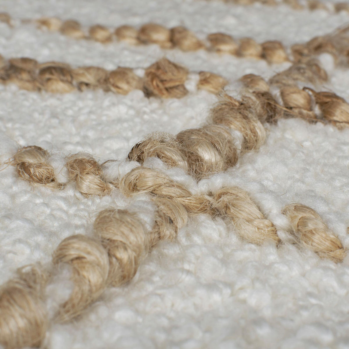 TEPPICH Kurzflor Streifen Muster, Abstrakt, Wohnzimmer Beige-Natur Rechteckig 120x170 - Beige, Textil (120/170cm) - KADIMA DESIGN
