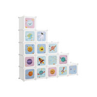 AUFBEWAHRUNGSSCHRANK FÜR KINDER - Weiß, Textil (31/123/123cm) - Hansiro
