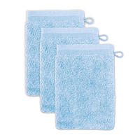 WASCHHANDSCHUH SUPERWUSCHEL 3ER PACK - Blau, Textil (15/20cm) - MÖVE