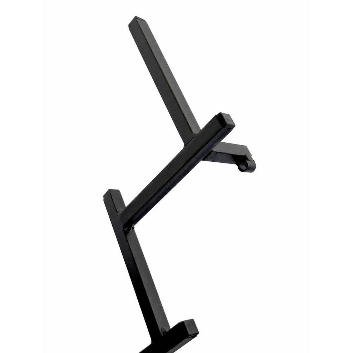 DANDIBO Wandgarderobe mit 10 Haken Garderobenhaken 96281 Garderobe Schwarz 80 cm Kleiderhaken Wandregal Haken - Schwarz, Metall (13.5/78.5/6.5cm) - DanDiBo
