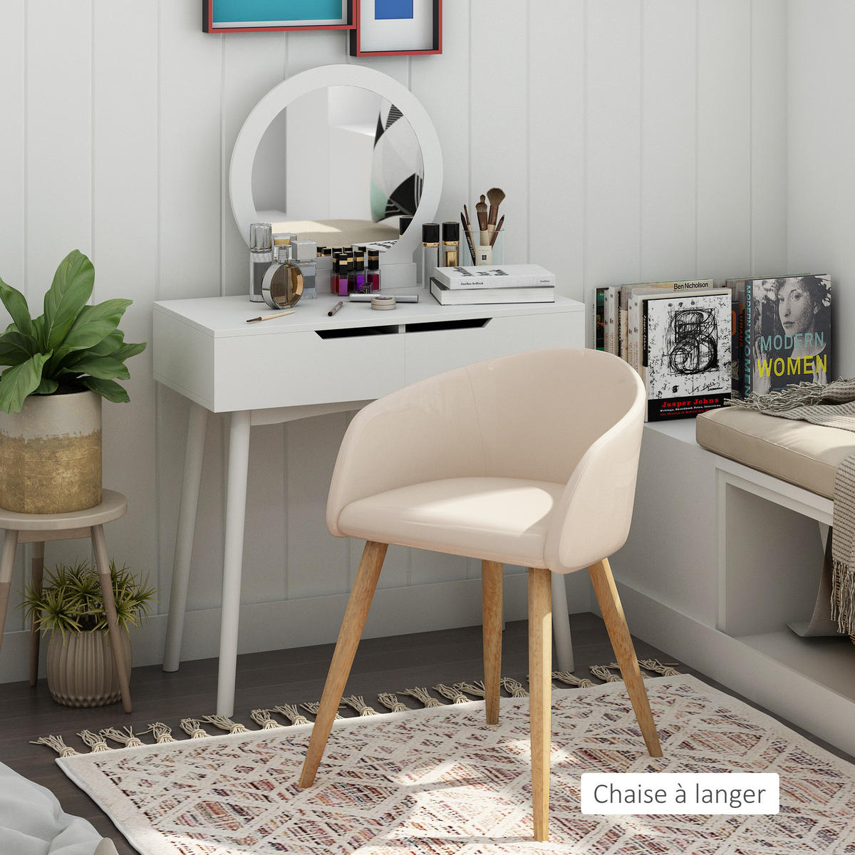 STÜHLE Beige 2 Stück - Beige, Kunststoff (55/74/56cm) - GiPP