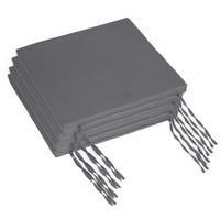 4XSTUHLKISSEN - Anthrazit, Textil (40/40/3cm) - Relaxdays