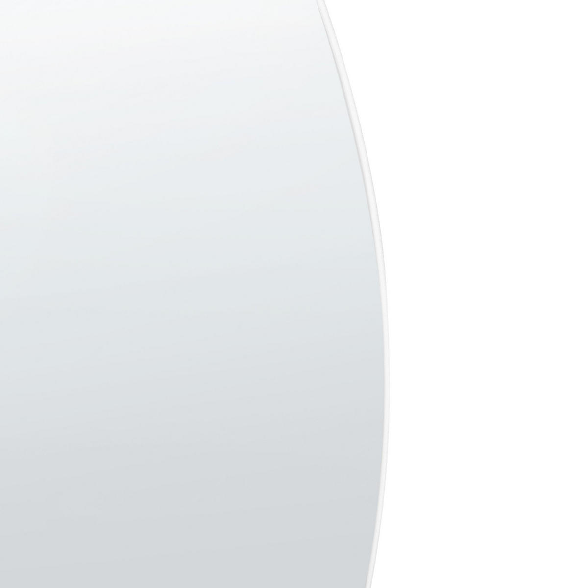 RUNDER Wandspiegel 50 cm Silber Agen - Silberfarben, Glas (50/0.5/50cm) - Beliani