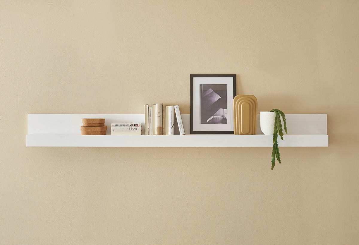 WANDBOARD M15 Weiß Matt 217/22/18 cm - Weiß, Holzwerkstoff (217/22/18cm) - Livojo