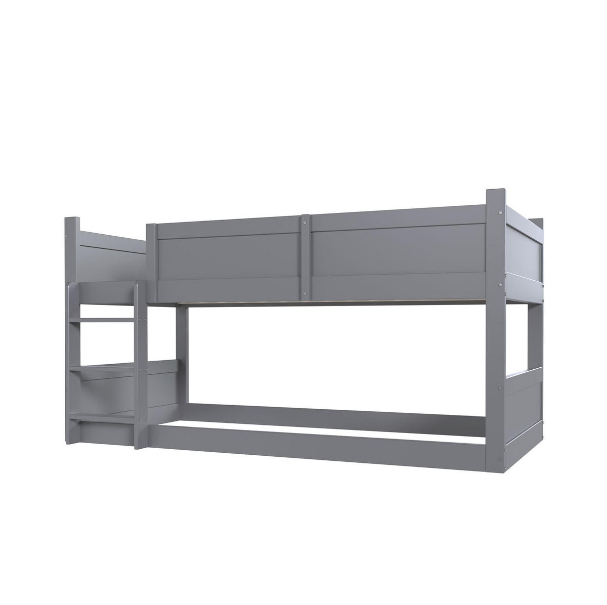 KINDERBETT 90/200 cm aus Kiefer mit 3 Schlafplätzen Grau - Grau, Holz (90/200cm) - Modenvie