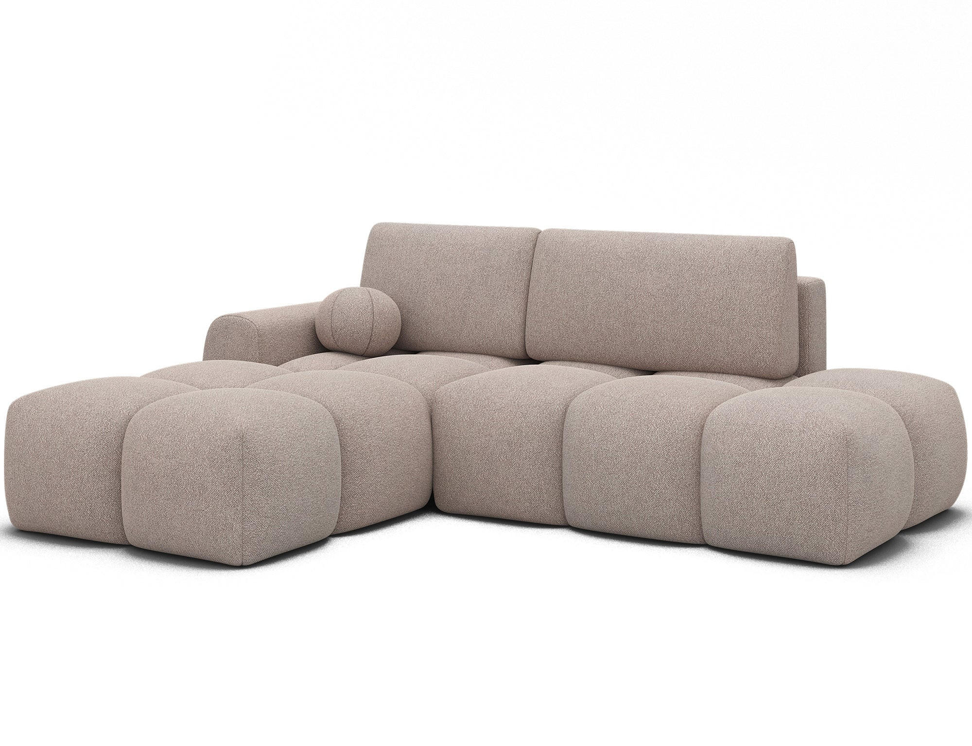 ECKSOFA VITTARIO mit Schlaffunktion & Bettkasten – Modernes L-Sofa 227 cm, inklusive Kissen - Braun, Kunststoff (227/95cm) - Wohnideebilder