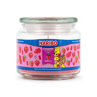 HARIBO™ Duftkerze - Rot, Naturmaterialien/Glas (9.5cm)