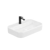 WASCHBECKEN Weiß 60 / 40 / 11 cm - Weiß Hochglanz, Keramik (40/11/60cm) - EMKE