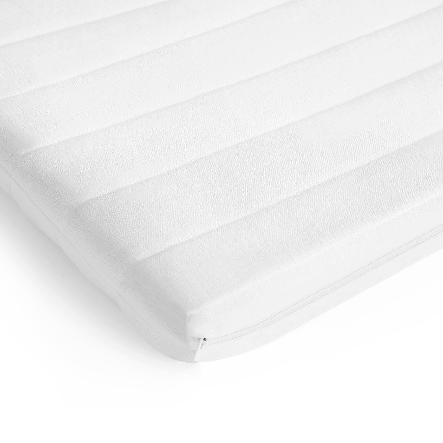 GEL MATRATZENAUFLAGE mit Mikrofaserbezug 90X200 - Gelschaum Topper - Weiß, Textil (90/200cm) - Mister Sandman