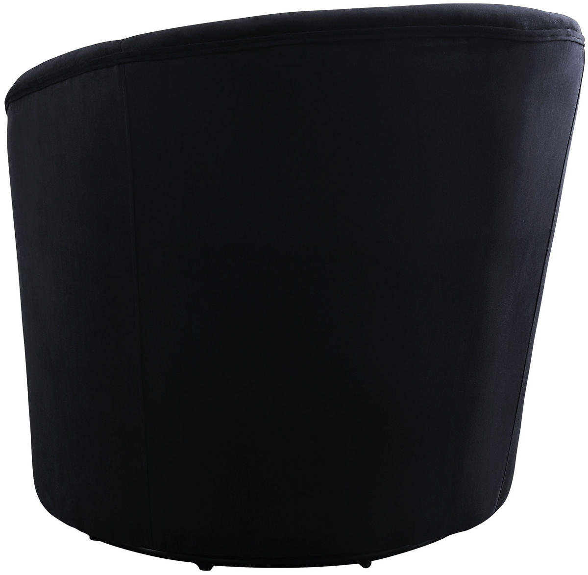 COCKTAILSESSEL Colin Samt Schwarz - Schwarz, Textil (84/84/85cm) - ATLANTIC home collection