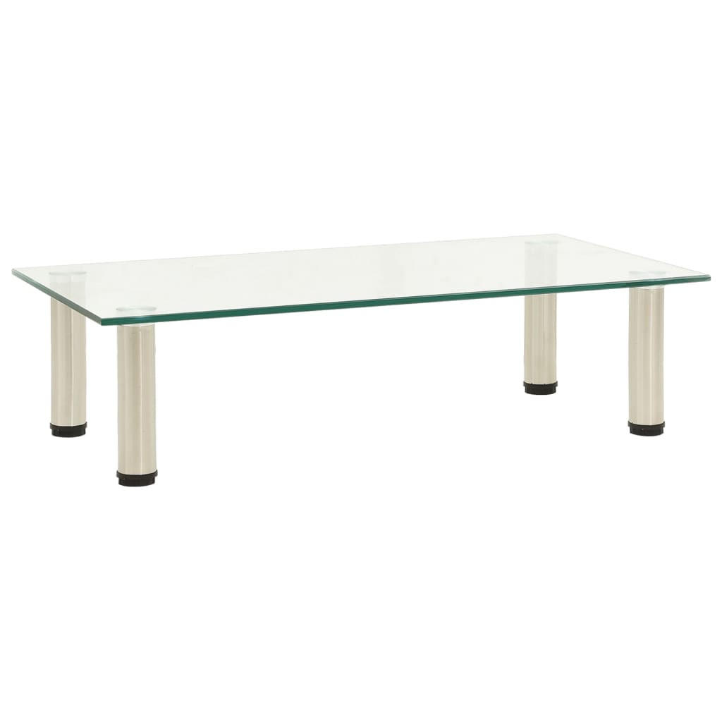 vidaXL Monitorständer Transparent 60x17x35 cm