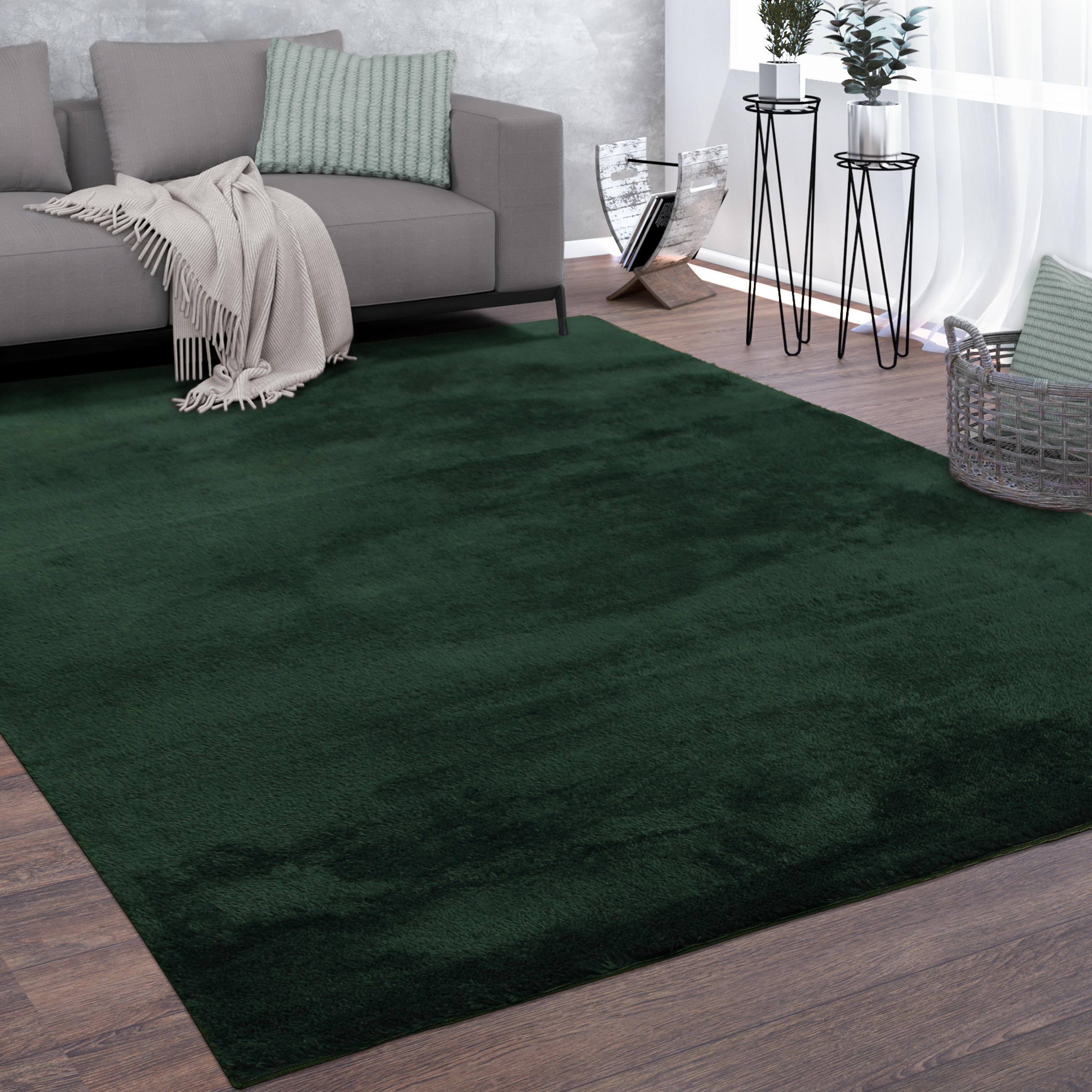 KURZFLORTEPPICH 60/100 cm Cadiz 630 - Grün, Textil (60/100cm) - Paco Home