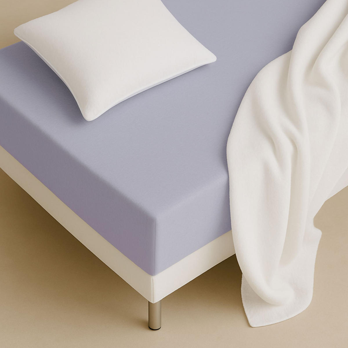 NAPÍNACIE prestieradlo FLAT - biela, textil (200/200cm) - Schöner Wohnen